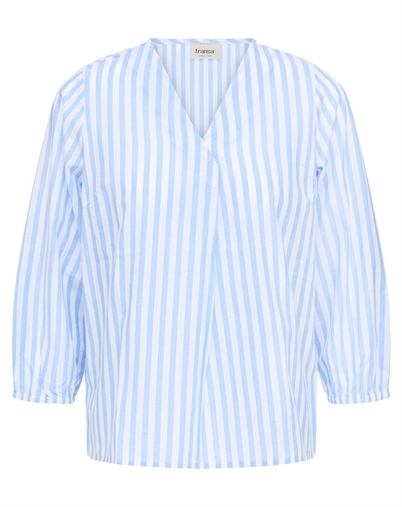 Fransa - FRCatona Bluse 1 - Della Robbia Blue Stripe
